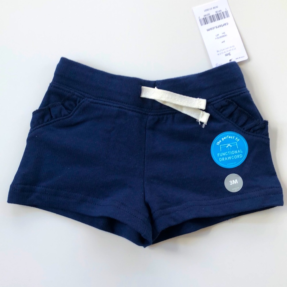 Carter’s Girls Drawstring Shorts - 3m